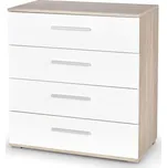 HALMAR LIMA KM3 komoda dub sonoma/bílá