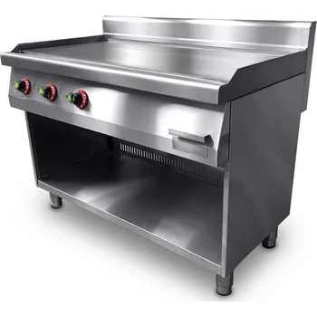 Kuchyňský gril Elektrický gril 120X70 hladký se stojanem a policí, 9kW