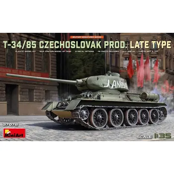 Plastikový model Miniart 1/35 T-34-85 Czechoslovak Prod. Late (6x camo)