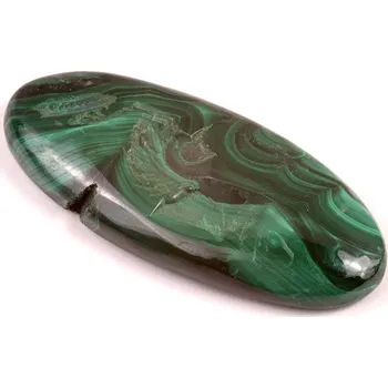 Korálek Kabošon Malachite Druzy č.4697 (56x25x9mm)