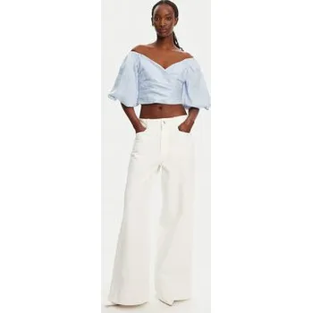 Dámská halenka Bardot Halenka Eva Linen 57892TB2 Světle modrá Regular Fit 16