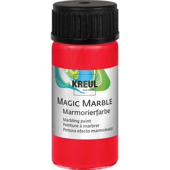 Speciální výtvarná barva Kreul Magic Marble Barva na mramorování Red 20 ml 1 ks