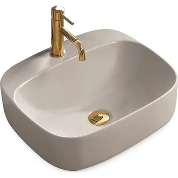 Umyvadlo Rea Luiza umyvadlo, 50 x 43 cm, šedá matná, REA-U5601