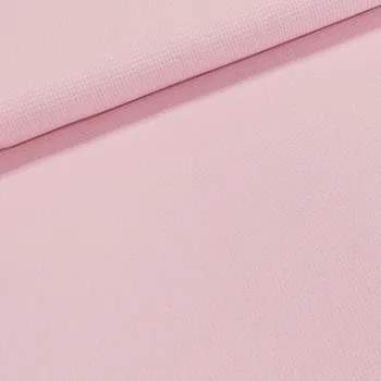 Bavlněné plátno / vaflová drobná vazba 3937-5 jednobarevná růžová, š.150cm (látka v metráži)