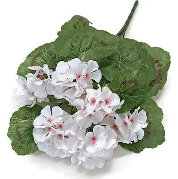 umělá květina Muškát 38 cm, bílá