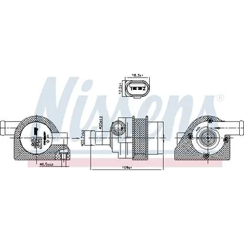 Motor automobilu Vodní čerpadlo, chlazení motoru NISSENS 832109