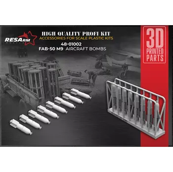 Plastikový model RESARM 1/48 FAB 50 M9 H-E Aviation Bomb (8 pcs.)