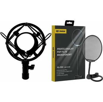 Mikrofon Mozos Mozos Shock antivibrační košík pro mikrofony 48-54mm SHM2 + mikrofonní pop filtr PS-PRO