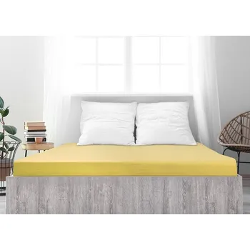 Prostěradlo 4Home jersey prostěradlo Ideál žlutá, 100 x 200 cm