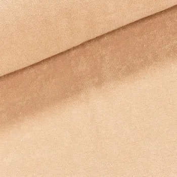 Froté jemné K47074-320 UNI jednobarevná béžová, š.145cm (látka v metráži)