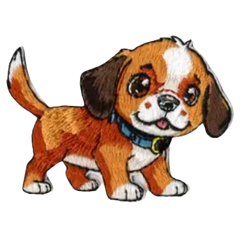 Nášivka Nažehlovací nášivka - štěně VI (6,9 x 6,9 cm)