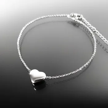 Náramek Jemný ocelový náramek se srdcem č. 1405