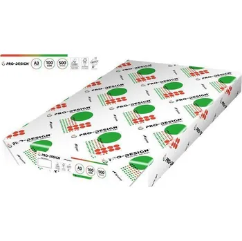 Kancelářský papír Xerografický papír, pro digitální tisk, A3, 100 g, 500 listů, PRO-DESIGN PRDES100X436(443)