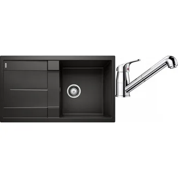 Granitový dřez Set RS Blanco Metra 5 S + Blanco Daras-S (antracit + chrom)