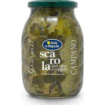 konzervovaná zelenina O Sole e Napule Čekanka s olivami a kapary 960g