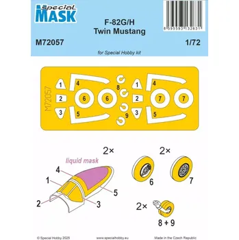 Plastikový model Special hobby 1/72 Mask for F-82G/H Twin Mustang (SP.HOBBY)