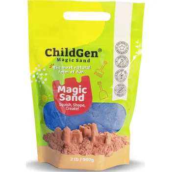Dřevěná hračka Magický písek Blue