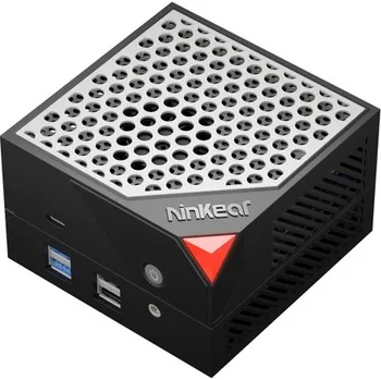 Stolní počítač Ninkear MBOX 6 magnetický mini počítač, AMD Ryzen 5 6600H, 16 GB RAM, 512 GB SSD, 4K displej, WiFi 6, Bluetooth 5.2, 2*USB 3.0, 2*USB 2.0, 2*RJ45, RGB světlo