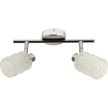 Stropní svítidlo Trans chromované skleněné lišta 2 světla do obýváku a kuchyně CANDELLUX