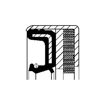 Těsnicí kroužek hřídele, náboj kola CORTECO 12012226