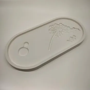 Váza LUKA Podtácek oválný Barva: bílá s motivem