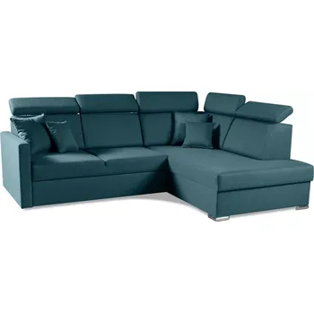 Sedací souprava Rohová sedací souprava Morrison XL, pravá, tyrkysová (lux 30)