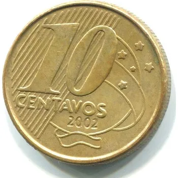 BRAZÍLIE. 10 centavos 2002.