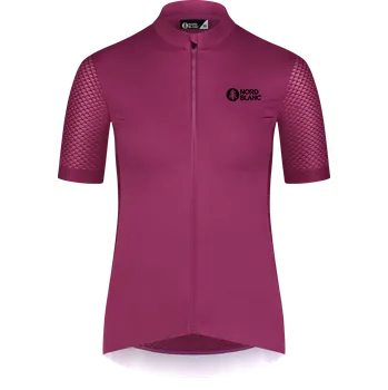 Dámské tričko Dámský cyklo dres NORDBLANC MILE NBSLF8216 FIALOVÁ 42