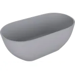 Polysan REDUTA volně stojící vana litý mramor 150x75x58cm, šedá mat