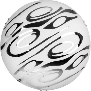 Stropní svítidlo bílé kulaté skleněné glamour Edgar 40 do ložnice a koupelny CANDELLUX