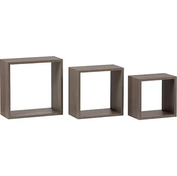 police Nejlevnější nábytek Nástěnné poličky Vicente, sada 3 ks, dub sonoma