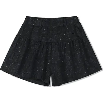 Dívčí kraťasy DÍVČÍ KRAŤASY/ SUKNĚ CY1099 VELIKOSTI 116-146 Velikost: 116, Barva: Černá