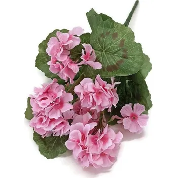 umělá květina Muškát 38 cm, světle růžová