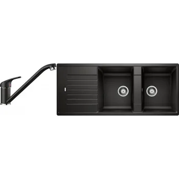 Granitový dřez Set RS Blanco Zia 8 S + Blanco Daras (bílá soft + bílá soft)