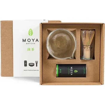 Čaj MOYA STARTER SET MATCHA DAILY 30g & SKLENĚNÁ MISKA, objem 300 ml, výrobce: MOYA
