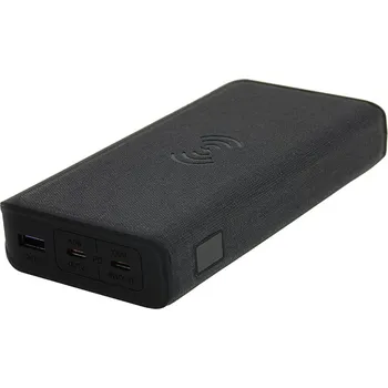 Powerbanka PATONA Stark 2.0 20000mAh PowerBank, 20000mAh, 100W, Power Delivery, QC 3.0, výstup 2x USB-C a USB-A, vstup USB-C, bezdrátové Qi nabíjení 15W PT9987