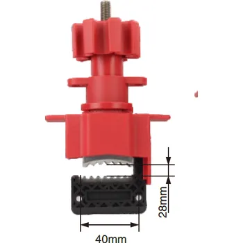 Ventil Lockey Univerzální uzávěr ventilu UVL04 Velikost čelistí: 25 mm, Max. výška rukojeti ventilu: 15 mm