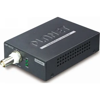 Switch PLANET LRP-101CE PoE extender, COAX, slave, 100Base-TX, PoE IEEE802.3at-30W,EFT+ESD, dosah 1km, -20 až 70°C LRP-101CE