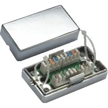 Síťový konektor Spojka DATACOM STP cat.5e LSA stříbrná Spojka, zářezová, STP, cat.5e, LSA, stříbrná 4231