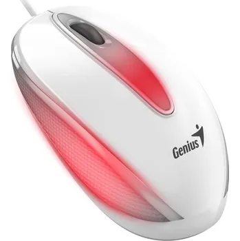 Myš Genius DX-Mini bílá Myš, drátová, optická, 1000DPI, 3 tlačítka, USB, RGB LED, bílá 31010025405