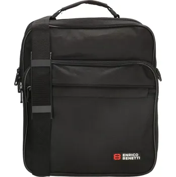 Pánská crossbody taška přes rameno černá Enrico Benetti Amsterdam 35112 - textilní, praktická s nastavitelným popruhem | Cooltovka.cz