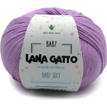 Lana Gatto Baby Soft (s Aloe vera) 14374 – glicine grange