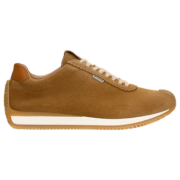 Dámské polobotky Béžové Tenisky Z Velurové Štípané Kůže Wojas 4636874 39