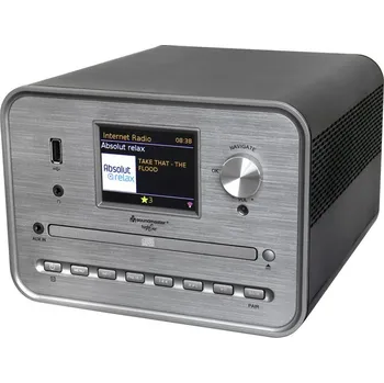 Radiopřijímač Soundmaster HighLine ICD1050SW Rádio, USB, FM, CD, Bluetooth, DAB+, výkon 14W, barevný displej, ekvalizér, Wi-Fi, UNDOK app, šedo-černé ICD1050SW
