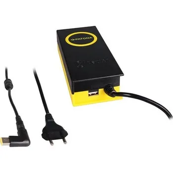 Adaptér k notebooku Napájecí adaptér PATONA pro IBM a Lenovo 90W Napájecí adaptér, pro notebooky IBM a Lenovo, 20V, 4,7A, 90W, konektor 11x4,5mm, Slim Tip, výstup USB PT2625