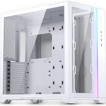 PC skříň Magnium Gear by Phanteks NEO Qube 2 bílá Skříň, Middle Tower, bez zdroje, ATX, 2× USB 3.0, 1× USB-C 3.1 Gen2, ARGB, průhledná bočnice a přední panel, tvrzené sklo, bílá MG-NE620Q_DWT02