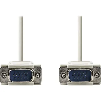 Notebook Nedis VGA 2m Kabel, propojovací, zástrčka VGA - zástrčka VGA, 2m, bílý CCGP59001IV20