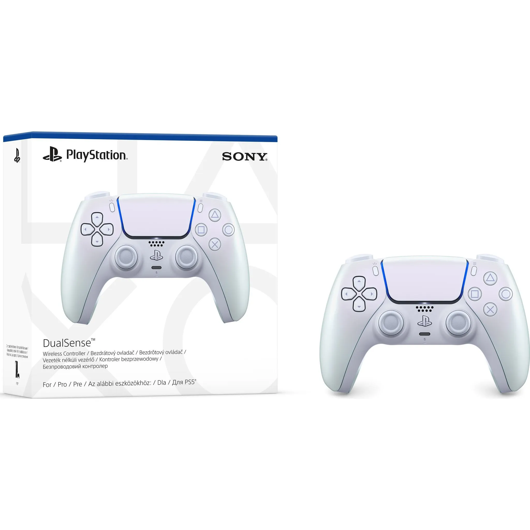 Fotografie 5 - Gamepad Sony PlayStation 5 DualSense Wireless Controller Chroma Pearl (PS711000044446)