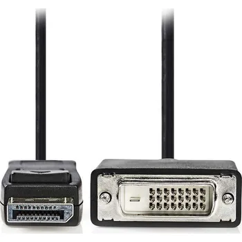 Notebook Nedis DisplayPort - DVI-D 2m Kabel, propojovací, zástrčka DisplayPort, zástrčka DVI-D 24+1pin, černý, 2m CCGL37200BK20