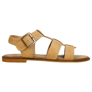 Dámské sandále Béžové Dámské Římské Sandály Z Nubuku Wojas 7621154 39
